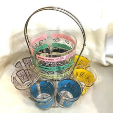 Load image into Gallery viewer, Vintage Cocktail Glasses &amp; Ice Bucket Set