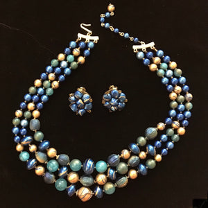 Vintage Multi-strand Beaded Necklaces