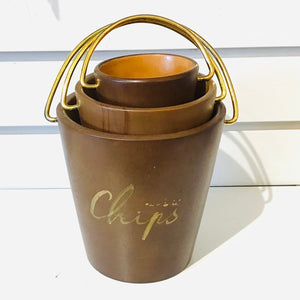 Vintage Nesting Snack Bucket Set