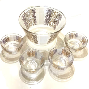 Vintage Federal Glass Salad Set