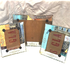 Vintage Mirrored Picture Frames
