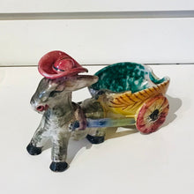 Load image into Gallery viewer, Vintage Donkey &amp; Cart Planter