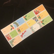 Load image into Gallery viewer, Vintage Christmas Gift Tags &amp; Stickers
