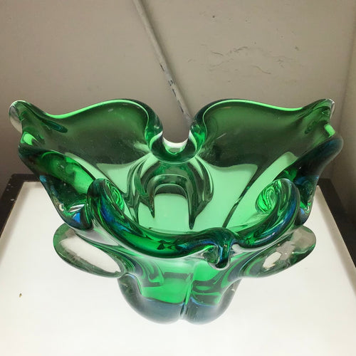 Green Stretch Glass