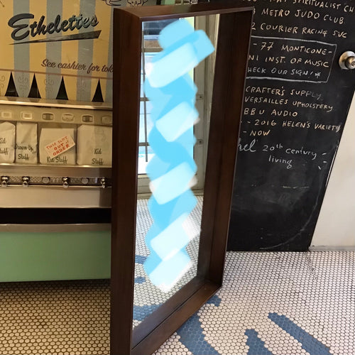 Vintage Walnut Frame Dresser Mirror