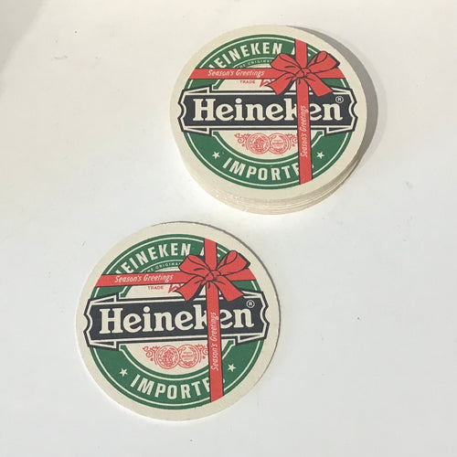 Deadstock Heineken Holiday Beer Coasters