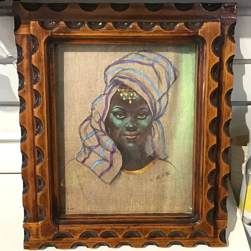 “African Beautiful Lady” Print by W.M. Otto