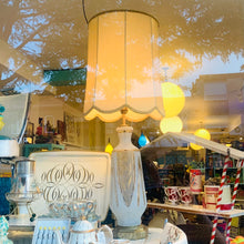 Load image into Gallery viewer, Vintage Glass &amp; Gold Table Lamps