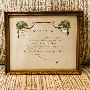 Framed Mother Tributes