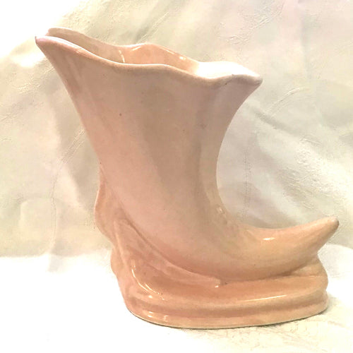 Vintage Ceramic Horn Vase