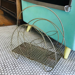 Vintage Brass Wire Magazine Holders