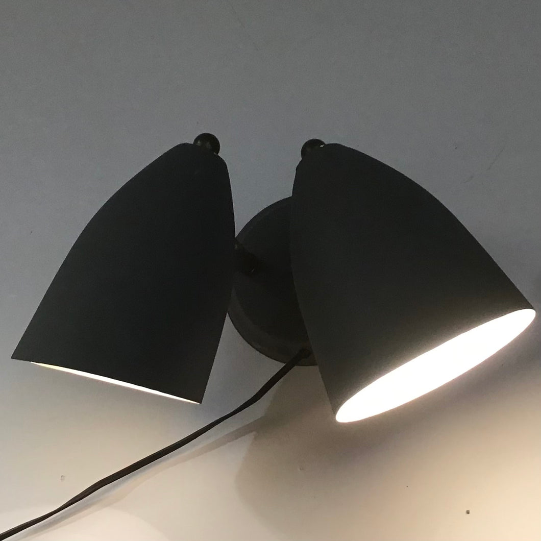 Double Bullet Wall Light Fixture