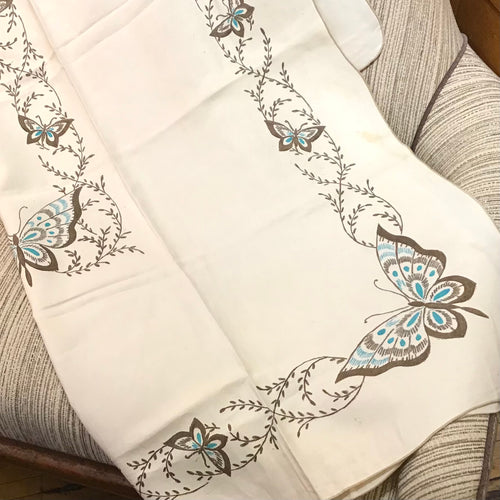 Vintage Butterfly Theme Tablecloth