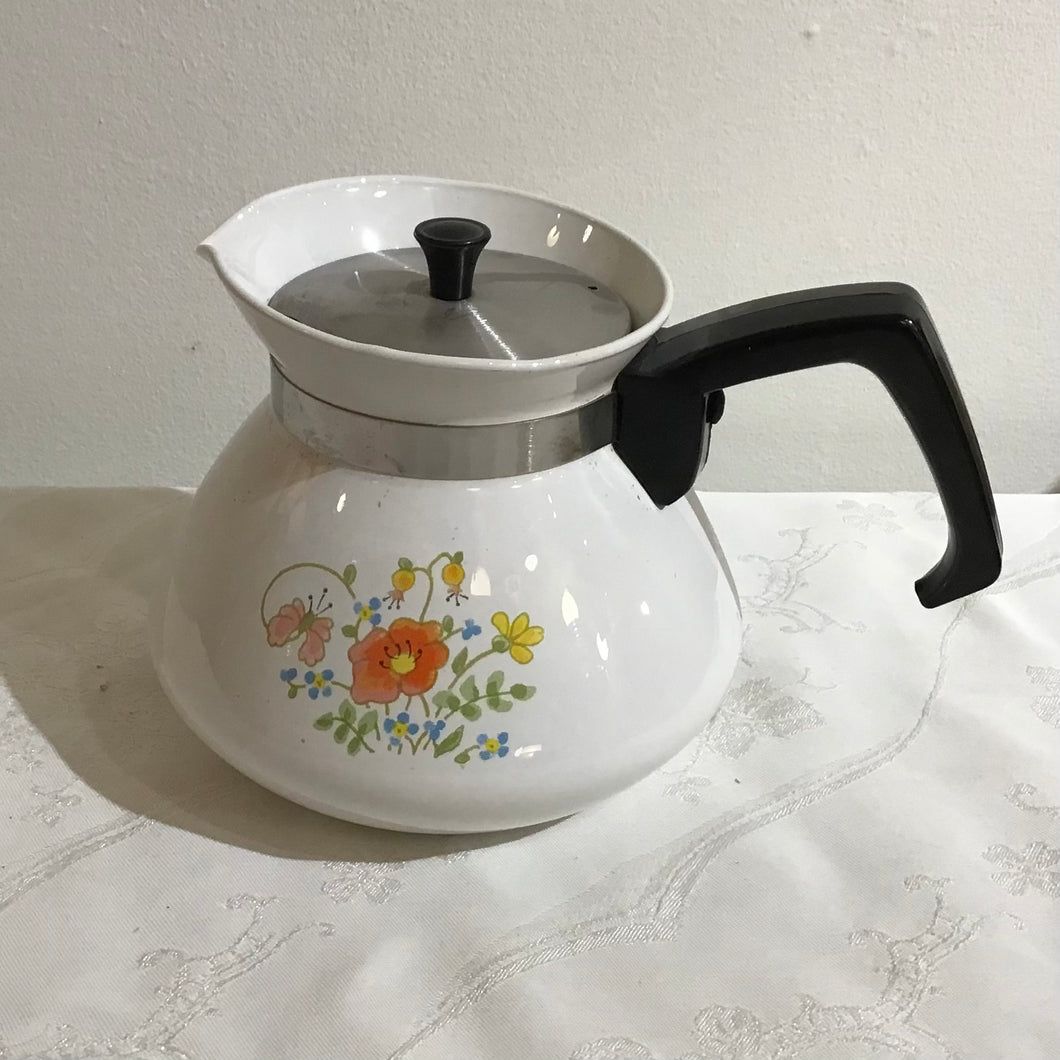 Vintage Corning Ware Wildflower Tea Pot