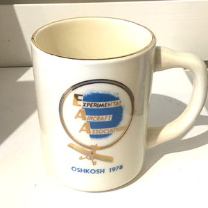 1978 Oshkosh Experimental Aircraft Association Commemorative Coffee Mug