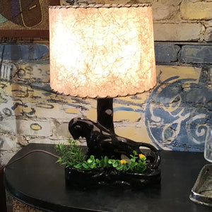 Kitschy Fifties Ceramic Panther Lamp