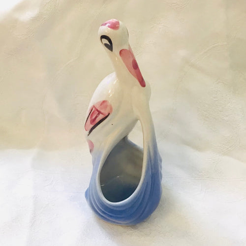 Vintage Stork Planter