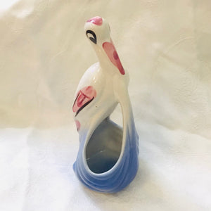 Vintage Stork Planter