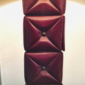 Vintage Lamp with Faux Tufted Tiles