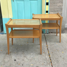 Load image into Gallery viewer, 1950s Blondewood Side Tables