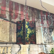 Load image into Gallery viewer, Vintage Stained Glass Style Swag Lamp