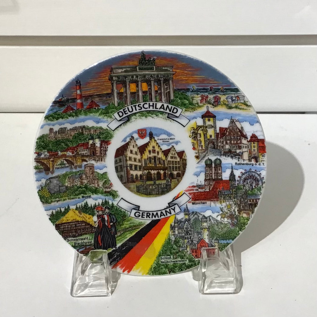 Vintage Deutschland Germany Souvenir Plate