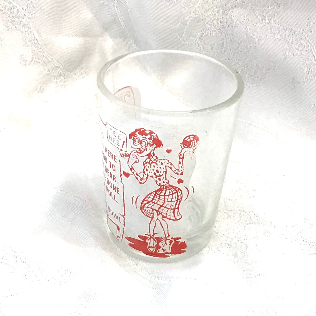 Novelty Bowling Theme Shotglass