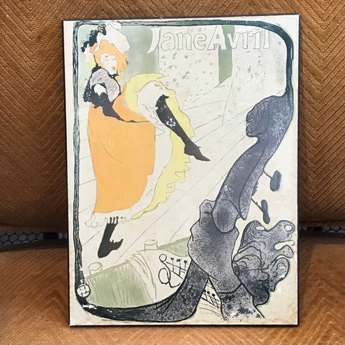 Reproduction of the Henri de Toulouse-Lautrec’s 1893 Poster of Dancer Jane Avril