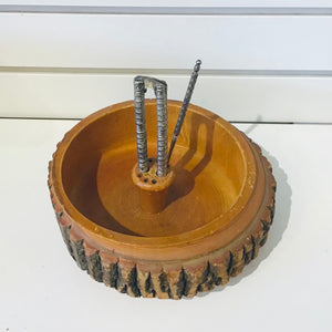 Vintage Live Edge Nut Bowls