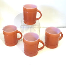 Load image into Gallery viewer, Set of 4 Fire King Ranger Barrel Mugs