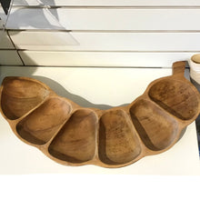 Load image into Gallery viewer, Segmented Wood Snack Dish