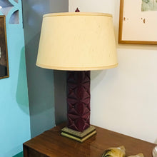 Load image into Gallery viewer, Vintage Lamp with Faux Tufted Tiles