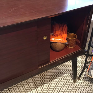 Vintage Cabinet with Sliding Doorss