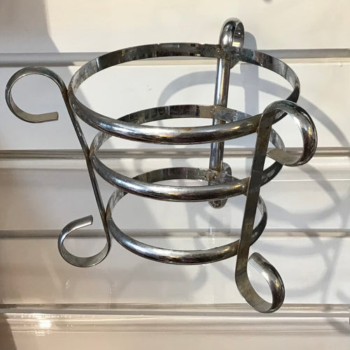 Vintage Chrome Planter Holder