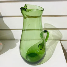 Load image into Gallery viewer, Green Glass Pitcher