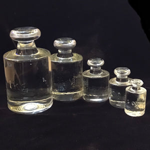 Set of Glass Apothecary Weights