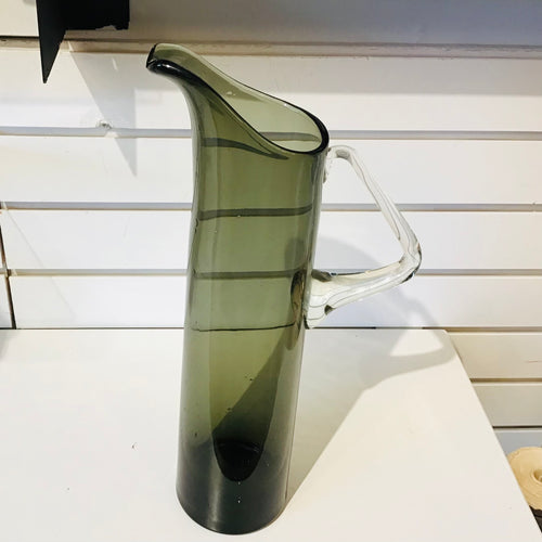 1950s Finnish Smoked Glass Pitcher