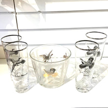 Load image into Gallery viewer, Vintage Game Bird Themed Glasses &amp; Ice Bucket