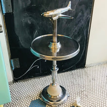 Load image into Gallery viewer, Art Deco Chrome DC-3 Airplane Smoking Table