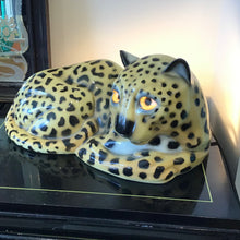 Load image into Gallery viewer, 1956 Leland Claes Ceramic Leopard TV Lamp