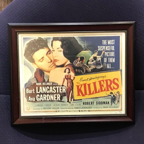 Framed Vintage The Killers Lobby Card Movie Poster