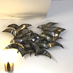 C Jere Style Metal Wall Sculpture