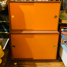 Load image into Gallery viewer, 1976 Two Piece Shelving Cabinet