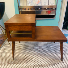 Load image into Gallery viewer, 1950s Mahogany Step Side Table