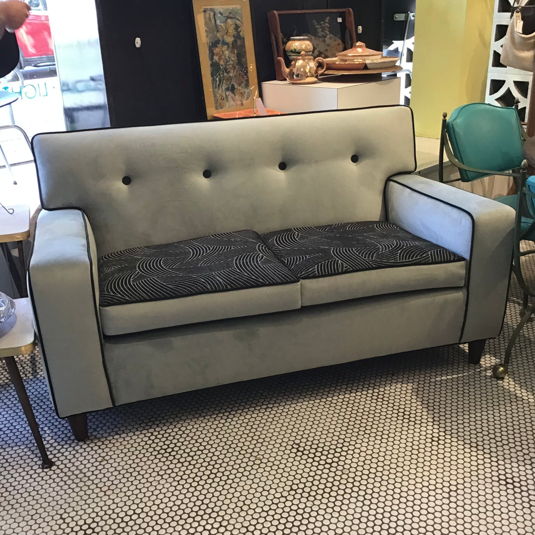 1950s Reupholstered Love Seat