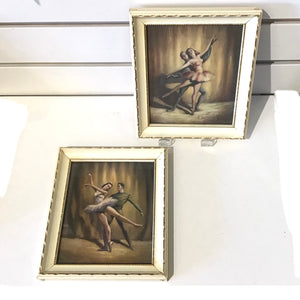 Framed Ballet Dancer Pair Prints