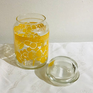 1980s Glass Canister