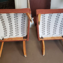 Load image into Gallery viewer, 1950s Blondewood Slipper Chairs