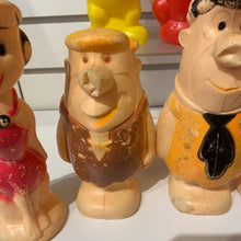 Load image into Gallery viewer, 1961 Flintstones Pitch ‘n Bowl Blow Mold Set