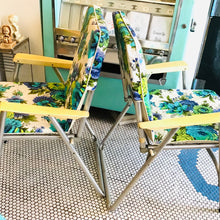 Load image into Gallery viewer, Vintage Folding Aluminum Lawn Chairs
